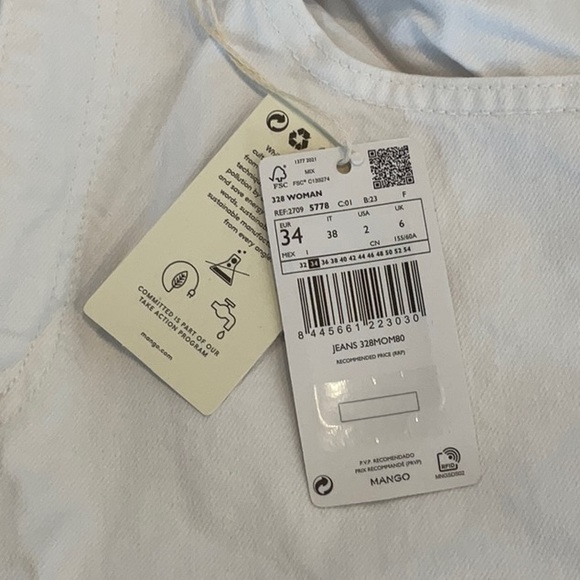 Mango Mom Jeans Size 2 - Picture 3 of 10